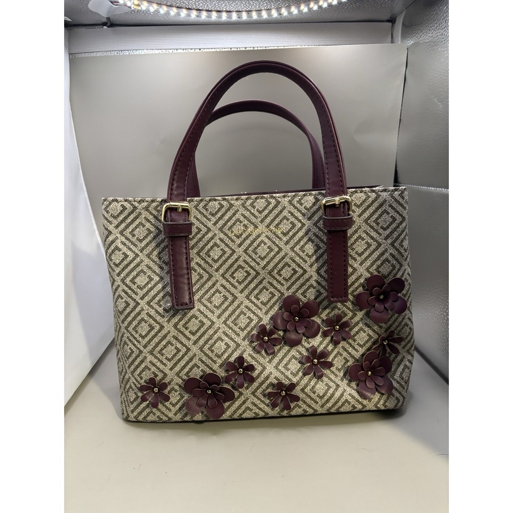 Liz Claiborne Purse Missing Shoulder Strap Flowers